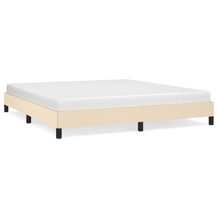 sengeramme uden madras 180x200 cm stof cremefarvet