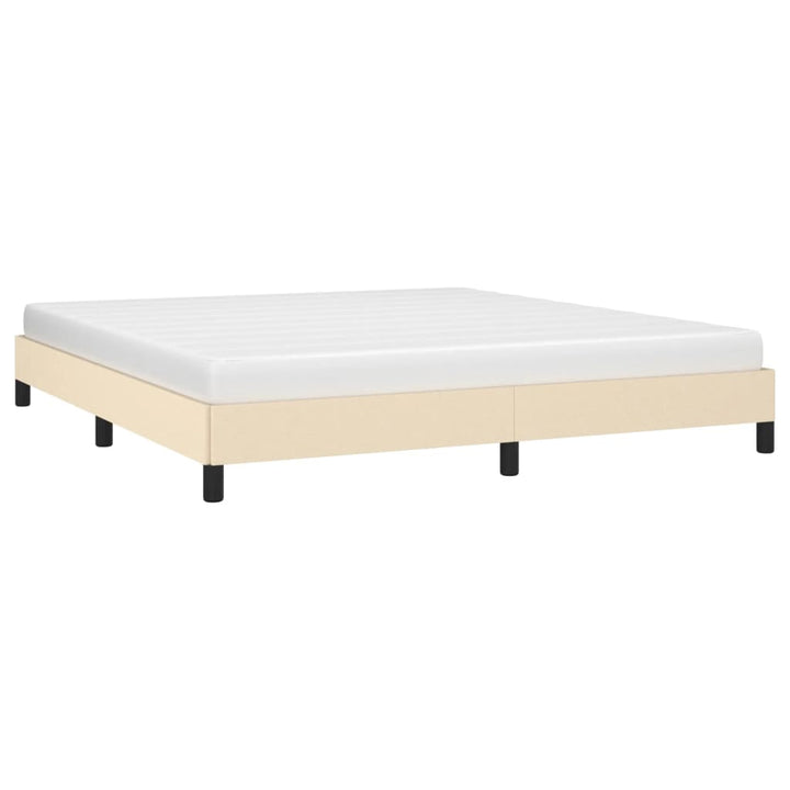 sengeramme uden madras 180x200 cm stof cremefarvet