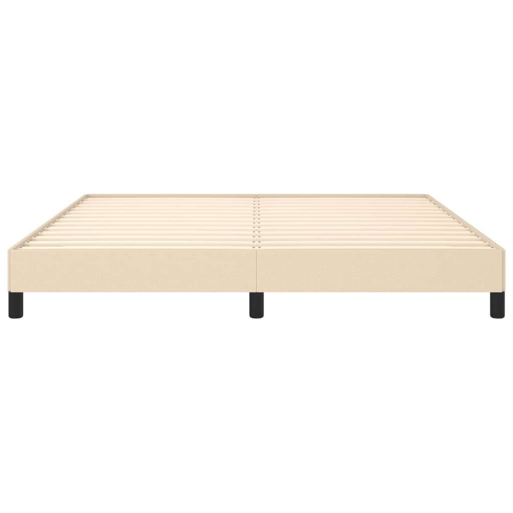 sengeramme uden madras 180x200 cm stof cremefarvet