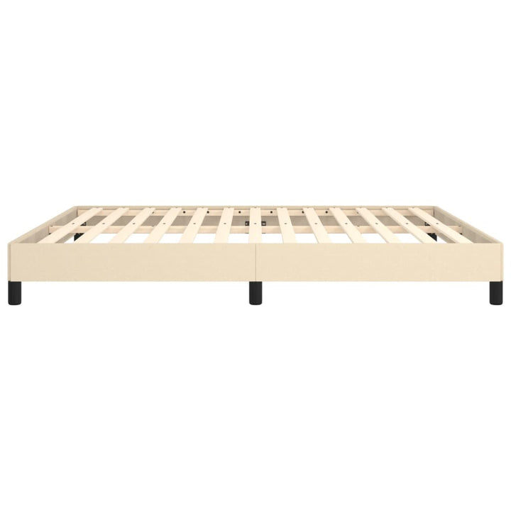 sengeramme uden madras 180x200 cm stof cremefarvet