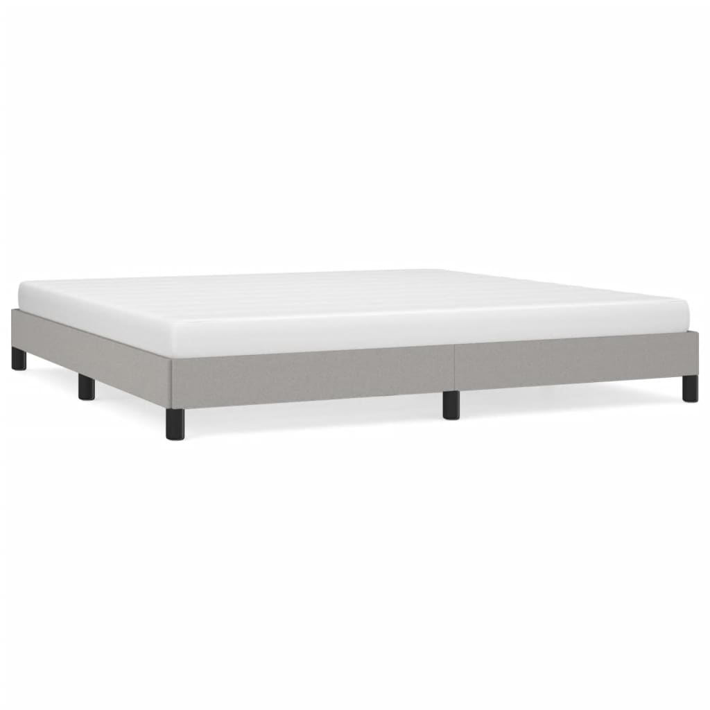 sengeramme uden madras 200x200 cm stof lysegrå
