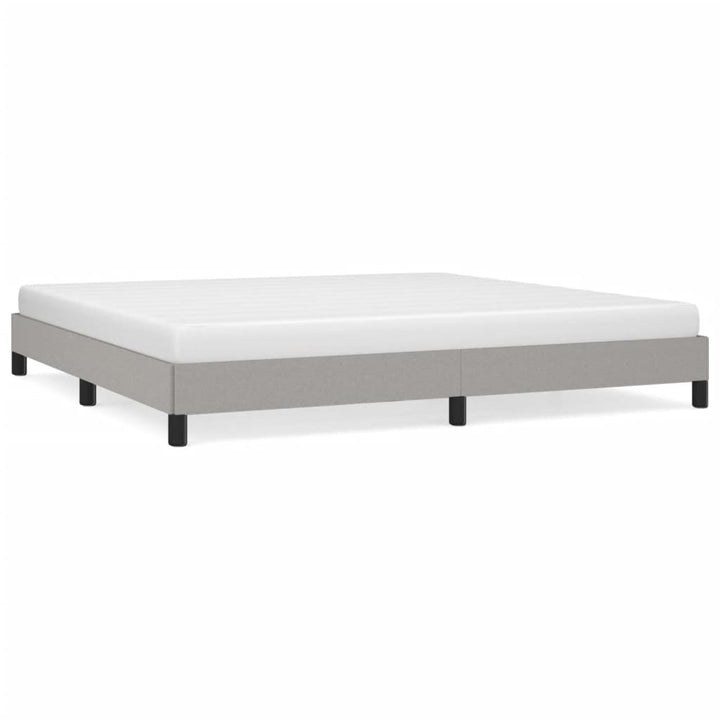 sengeramme uden madras 200x200 cm stof lysegrå