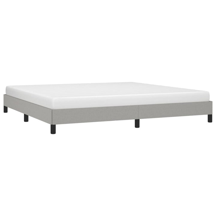 sengeramme uden madras 200x200 cm stof lysegrå