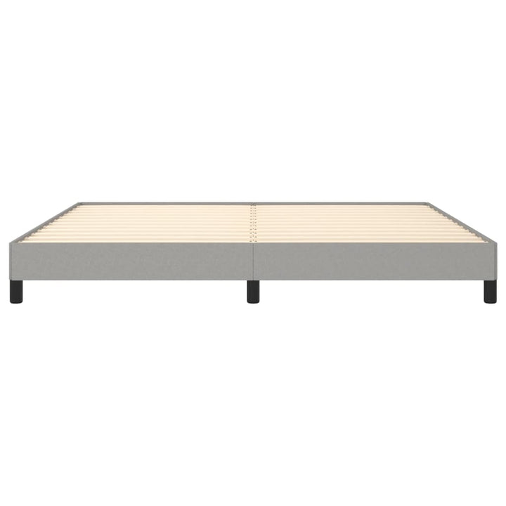 sengeramme uden madras 200x200 cm stof lysegrå
