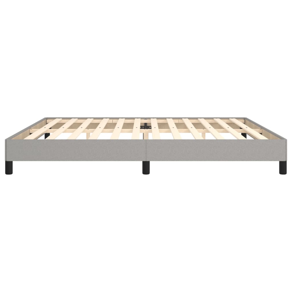 sengeramme uden madras 200x200 cm stof lysegrå