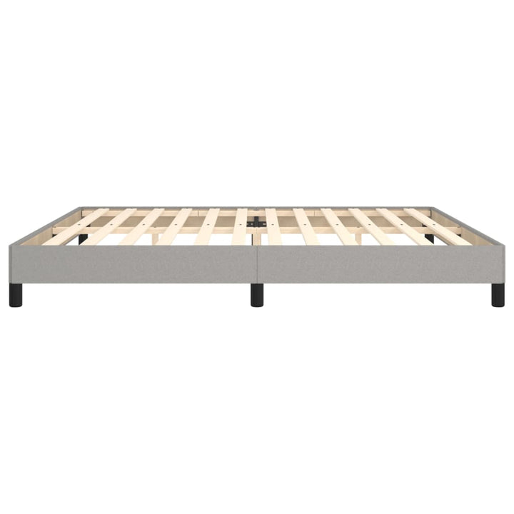 sengeramme uden madras 200x200 cm stof lysegrå