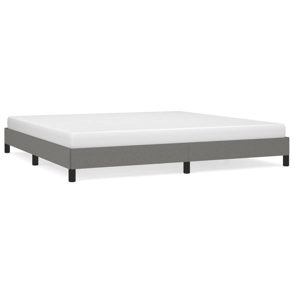 sengeramme uden madras 200x200 cm stof mørkegrå