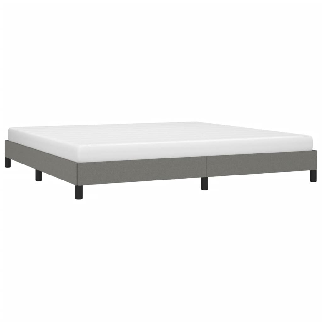 sengeramme uden madras 200x200 cm stof mørkegrå