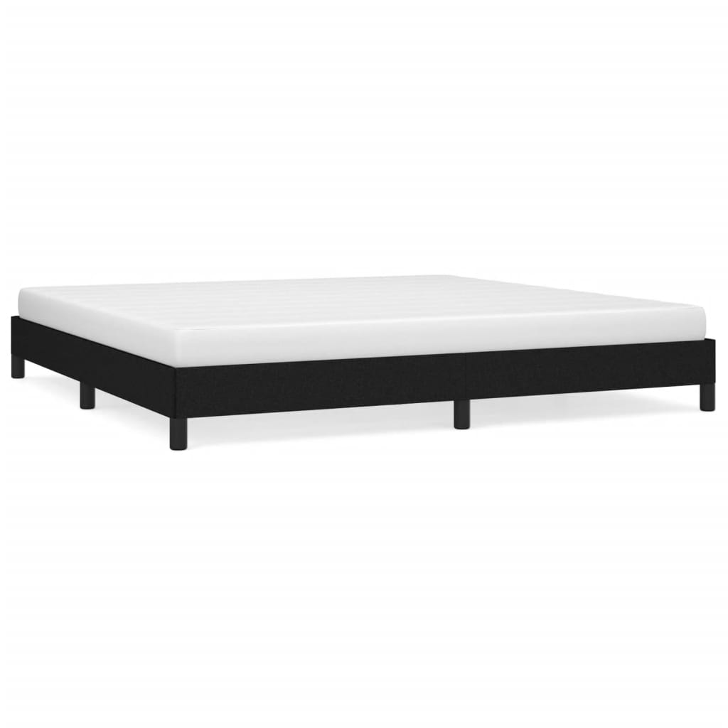 sengeramme uden madras 200x200 cm stof sort