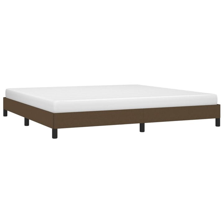 sengeramme uden madras 200x200 cm stof mørkebrun