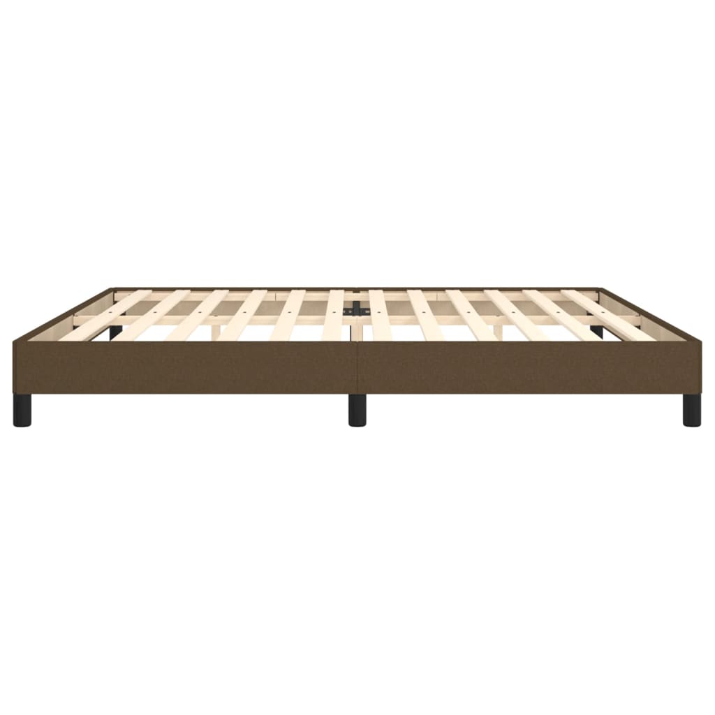 sengeramme uden madras 200x200 cm stof mørkebrun