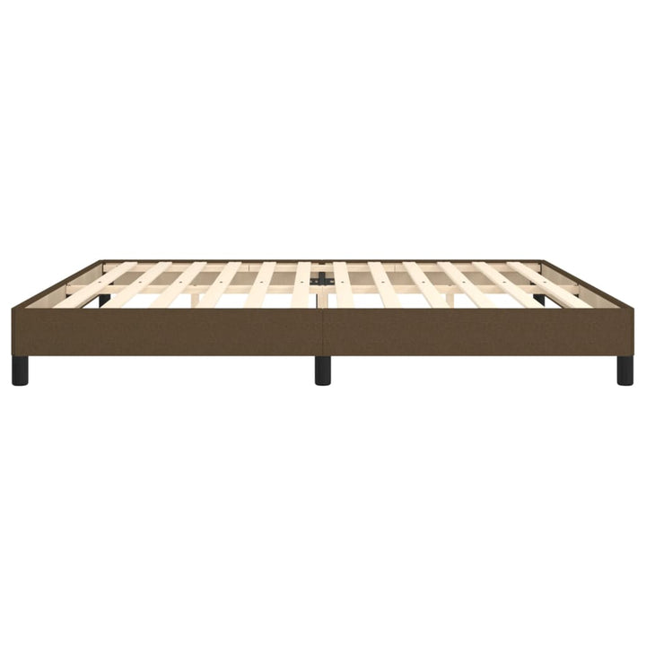 sengeramme uden madras 200x200 cm stof mørkebrun