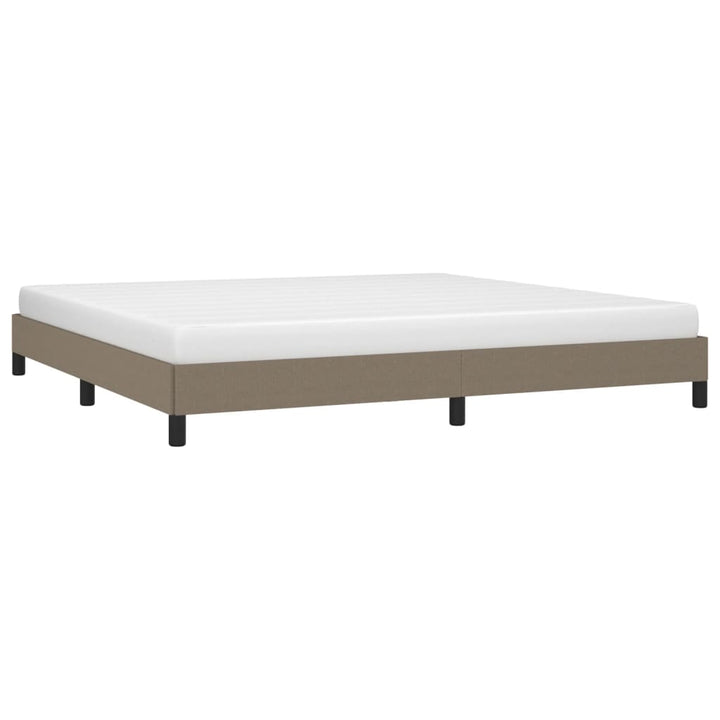 sengeramme uden madras 200x200 cm stof gråbrun