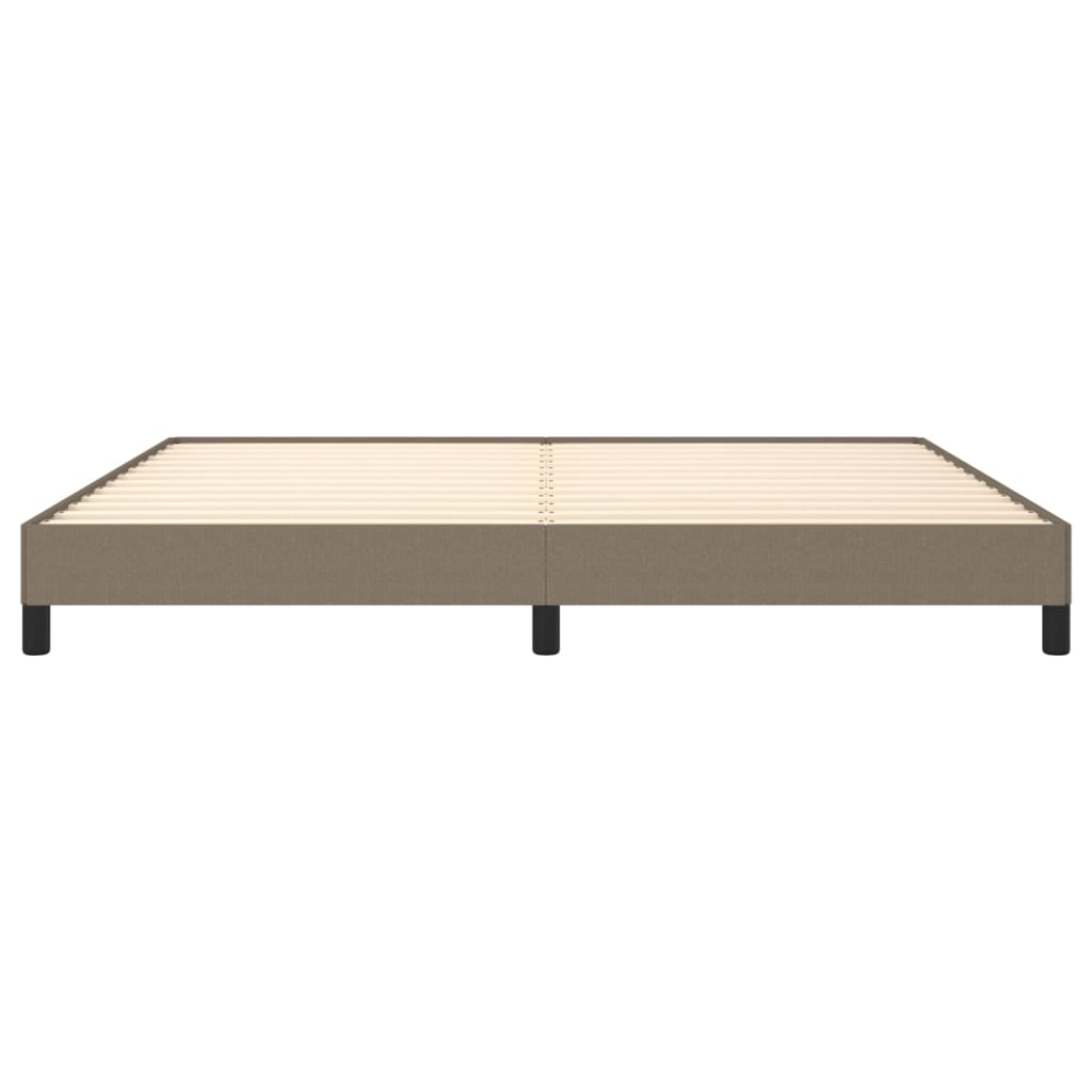 sengeramme uden madras 200x200 cm stof gråbrun
