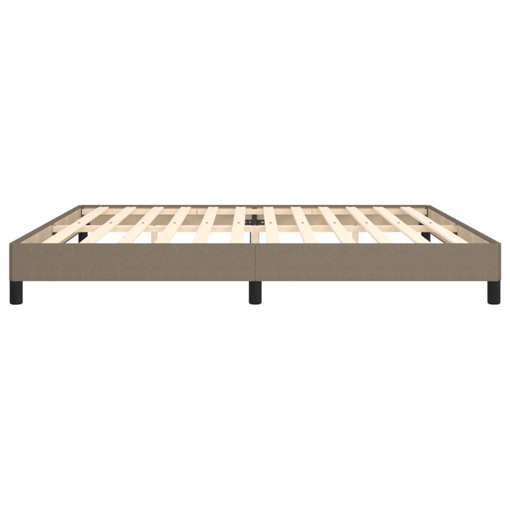 sengeramme uden madras 200x200 cm stof gråbrun