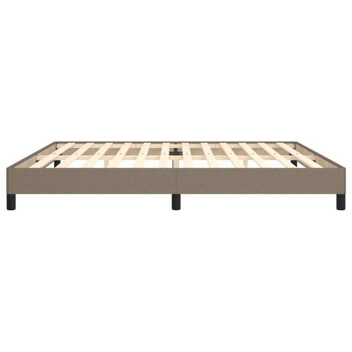 sengeramme uden madras 200x200 cm stof gråbrun