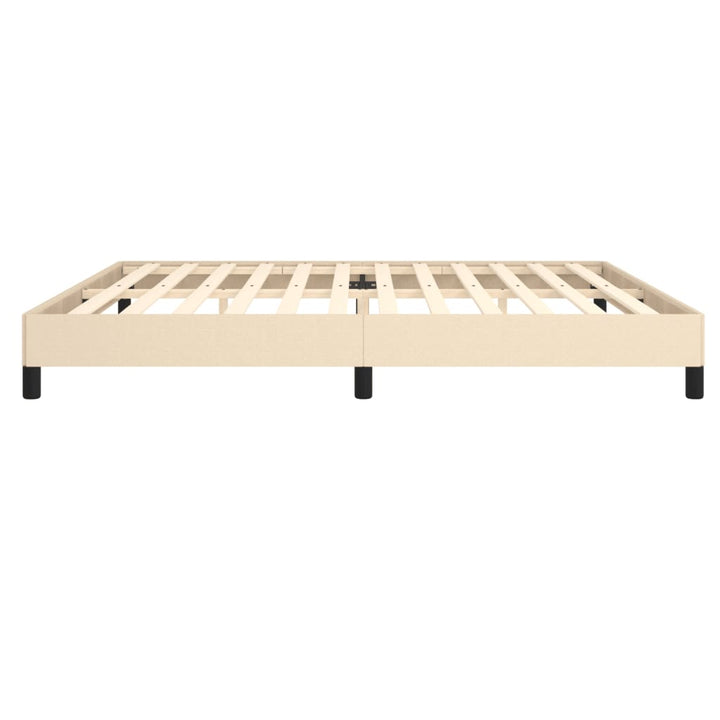 sengeramme uden madras 200x200 cm stof cremefarvet