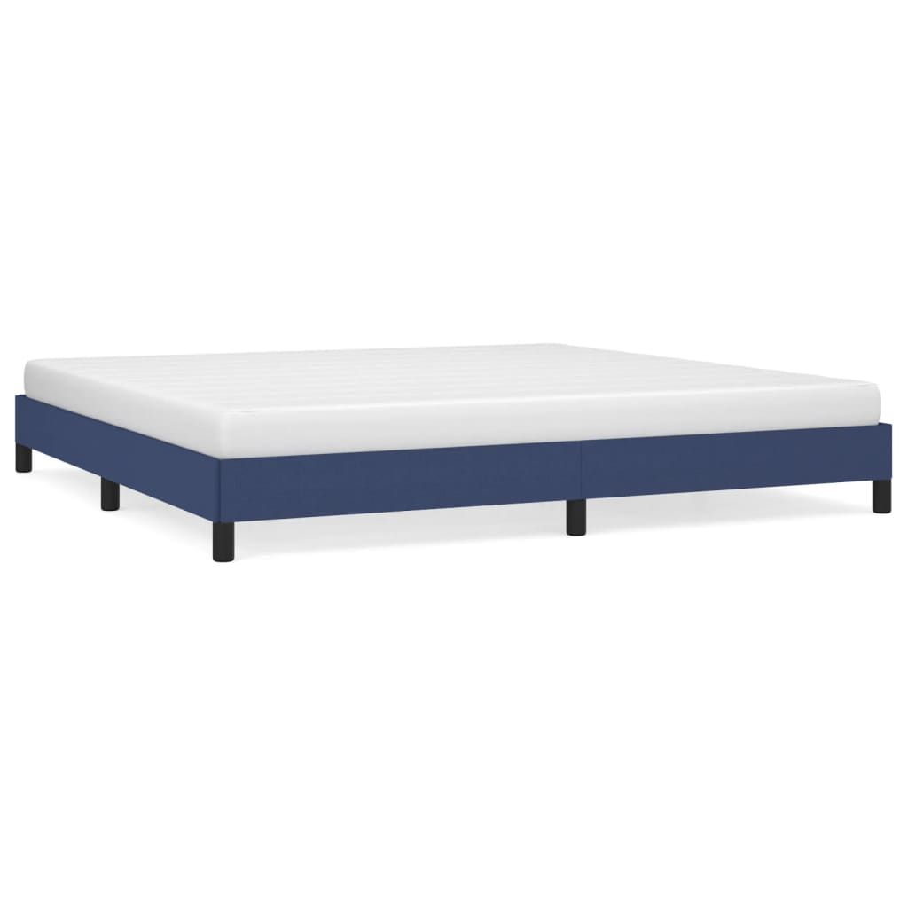 sengeramme uden madras 200x200 cm stof blå