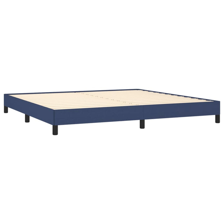 sengeramme uden madras 200x200 cm stof blå