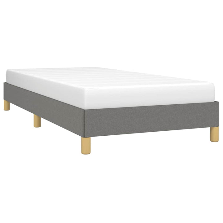 Sengeramme uden madras Mørkegrå 80x200 cm Stof