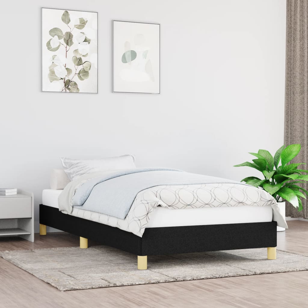 sengeramme uden madras 80x200 cm stof sort