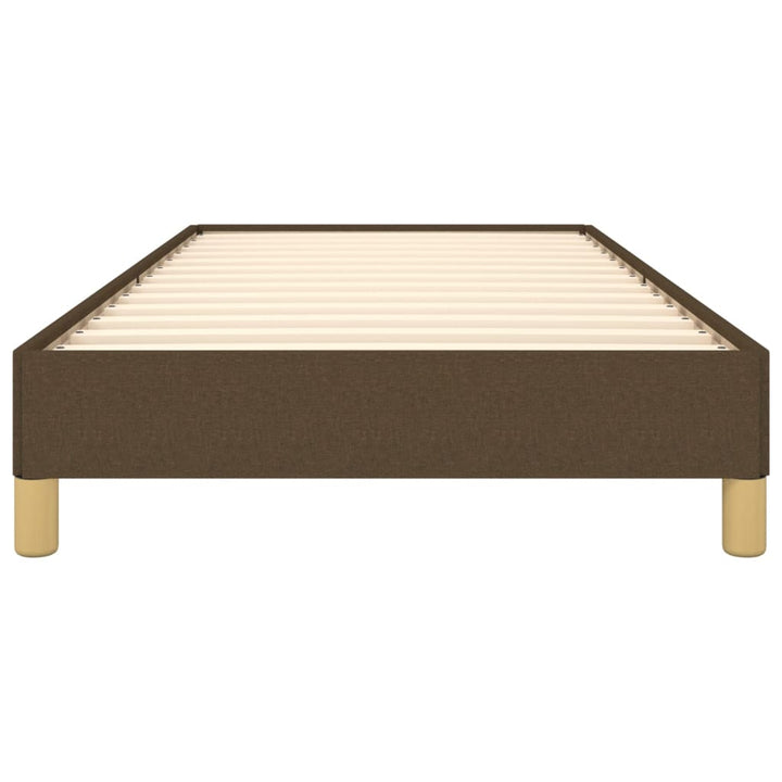 Sengeramme uden madras Mørkebrun 80x200 cm Stof