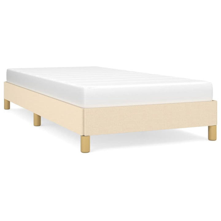 sengeramme uden madras 80x200 cm stof cremefarvet