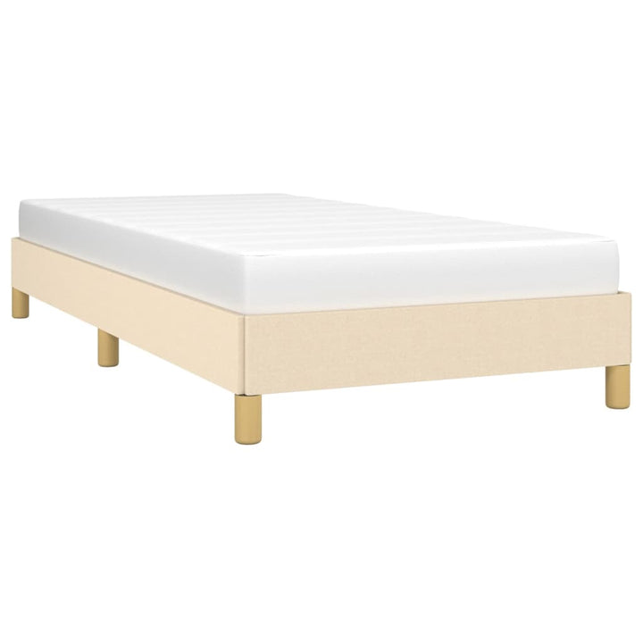 sengeramme uden madras 80x200 cm stof cremefarvet