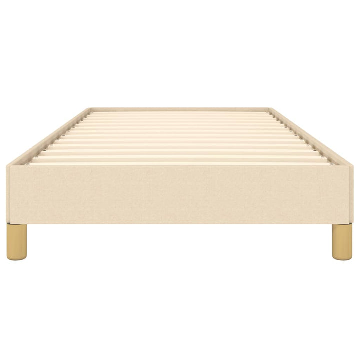 sengeramme uden madras 80x200 cm stof cremefarvet