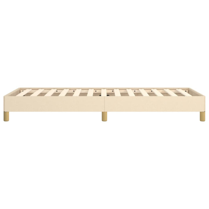 sengeramme uden madras 80x200 cm stof cremefarvet