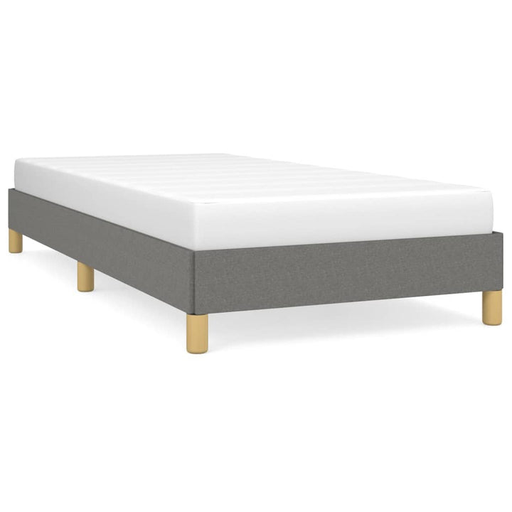 Sengeramme uden madras Mørkegrå 90x190 cm Stof