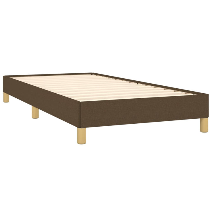 Sengeramme uden madras Mørkebrun 100x200 cm Stof