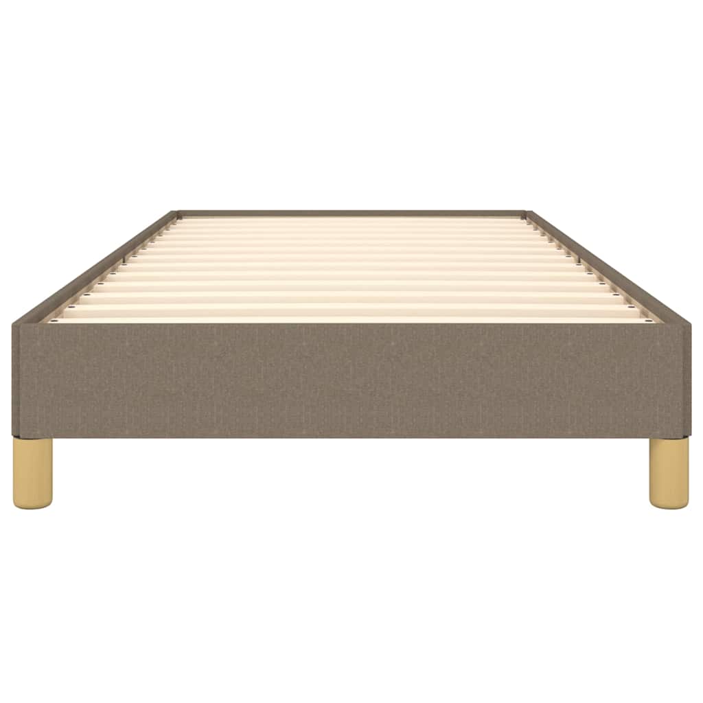 Sengeramme uden madras Taupe 100x200 cm Stof