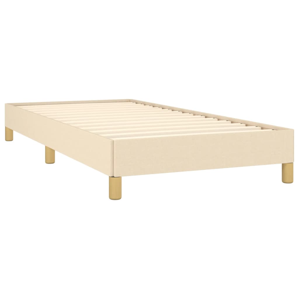 Sengeramme uden madras Creme 100x200 cm Stof