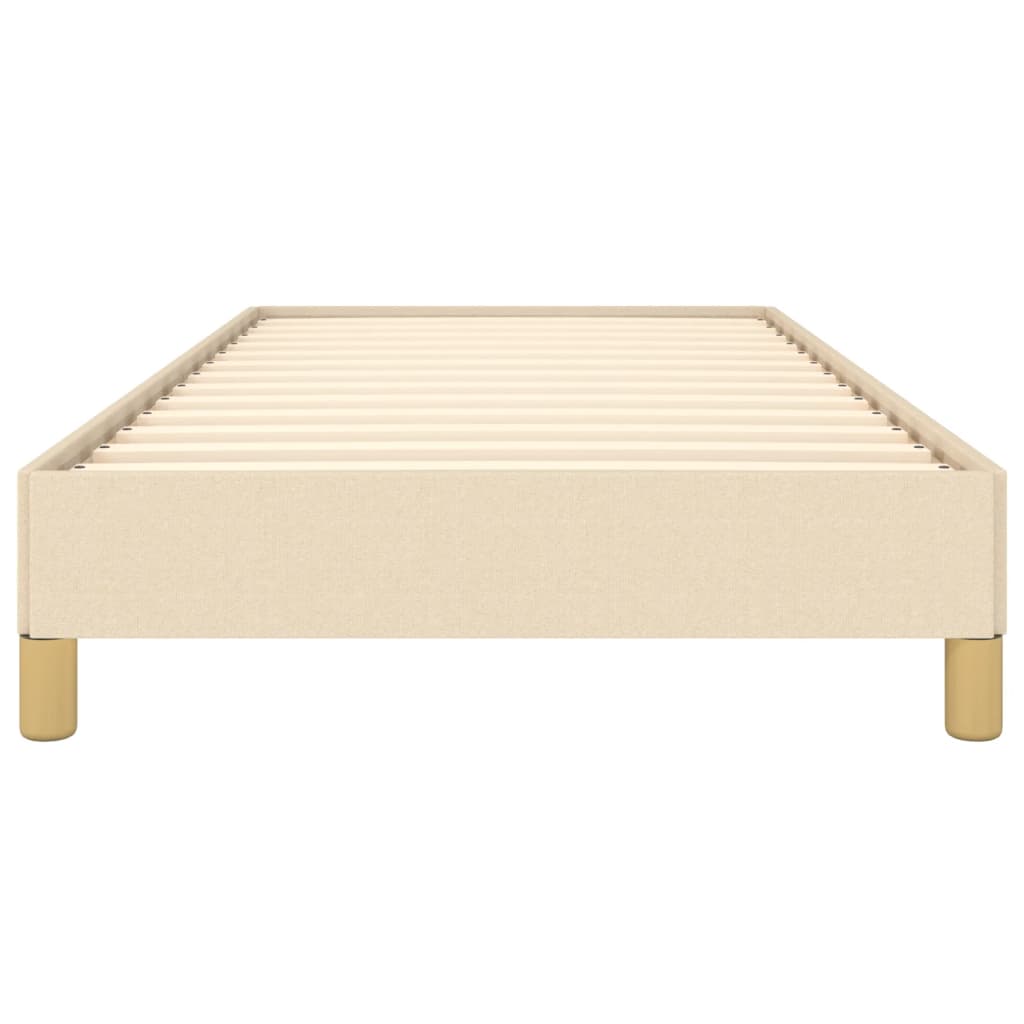 Sengeramme uden madras Creme 100x200 cm Stof