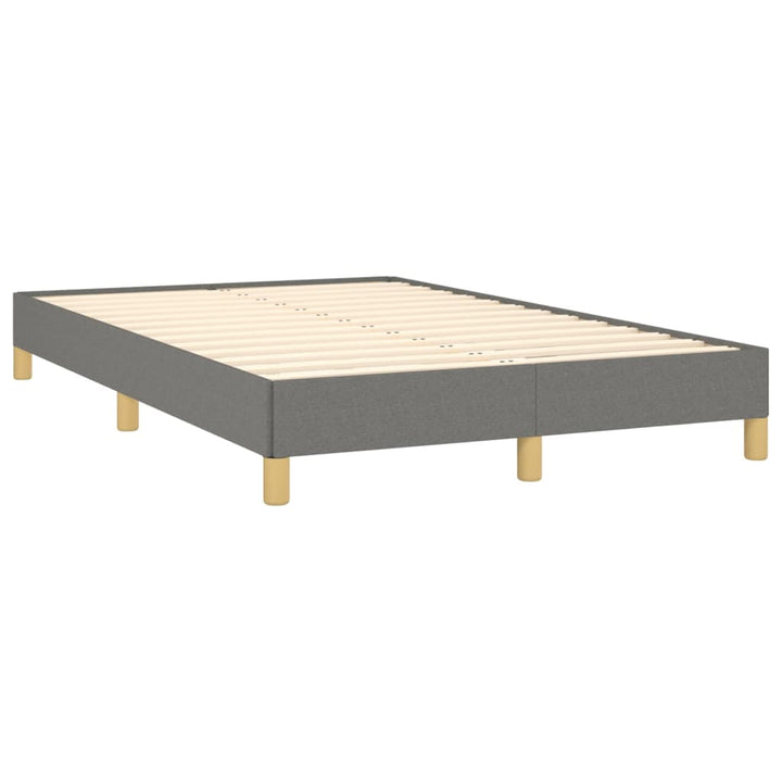 Sengeramme uden madras Mørkegrå 120x200 cm Stof