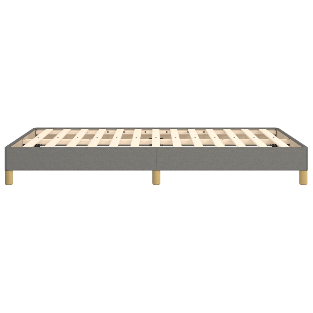 Sengeramme uden madras Mørkegrå 120x200 cm Stof