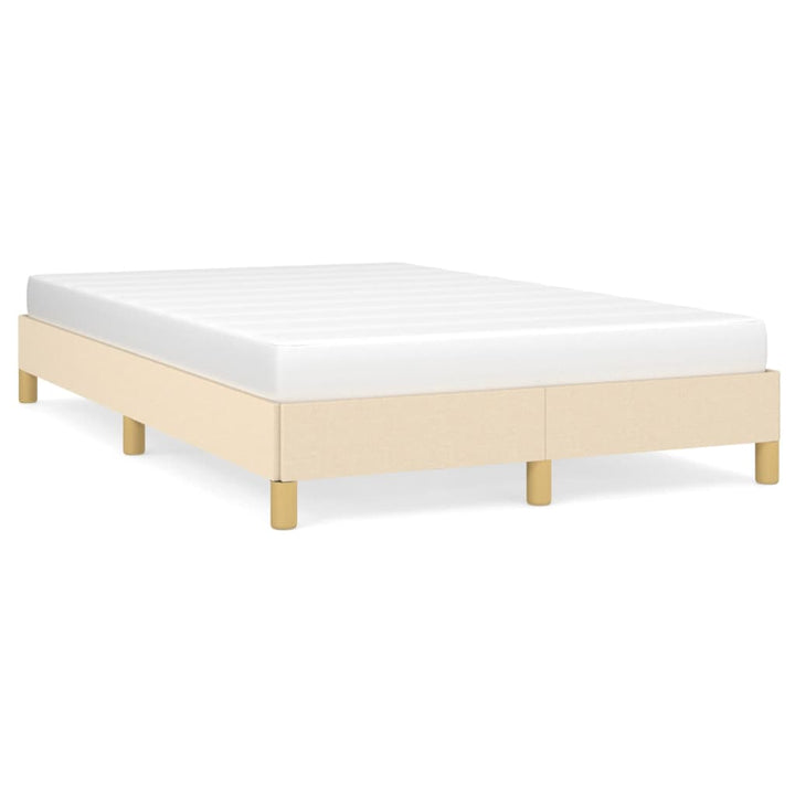 Sengeramme uden madras Creme 120x200 cm Stof