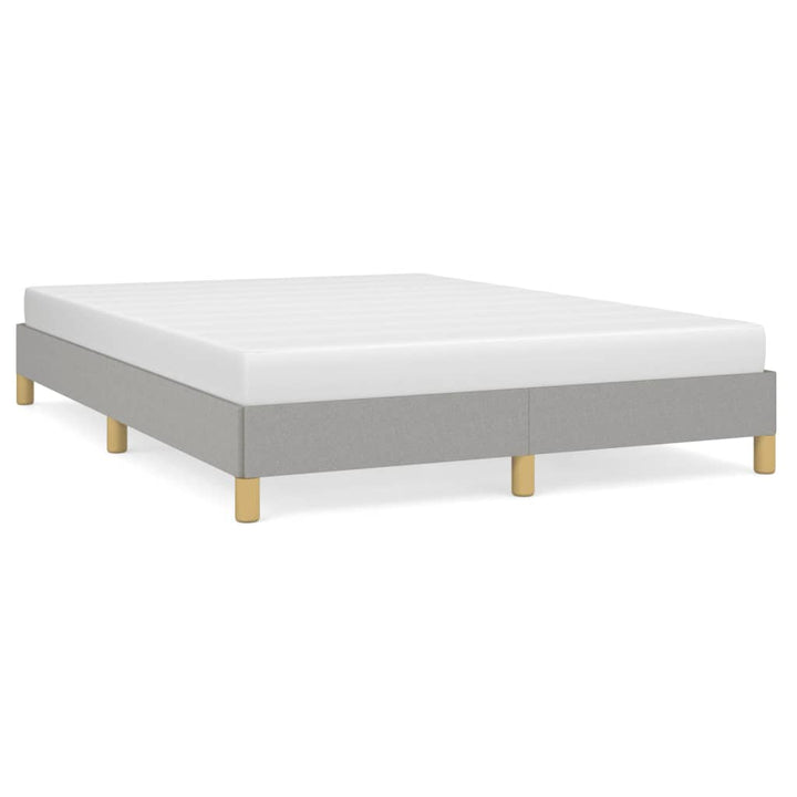 sengeramme uden madras 140x190 cm stof lysegrå