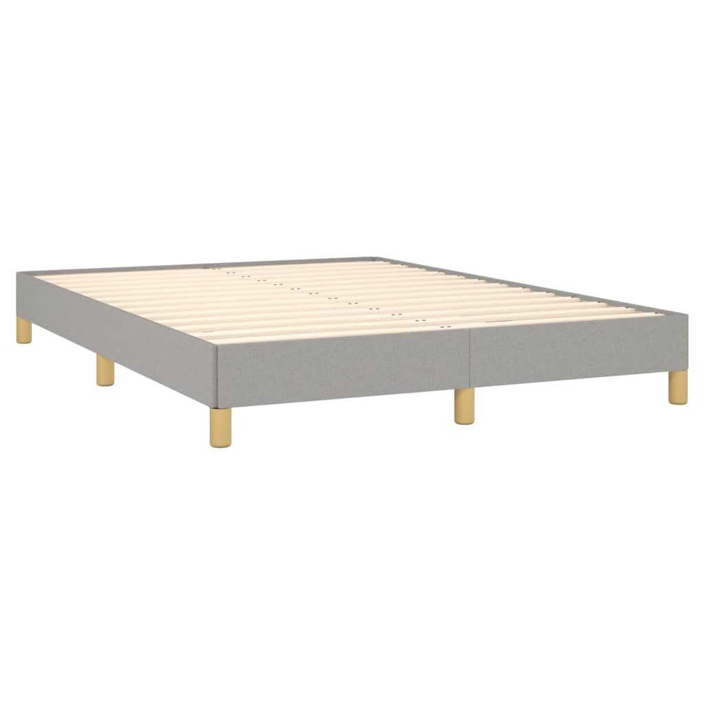 sengeramme uden madras 140x190 cm stof lysegrå