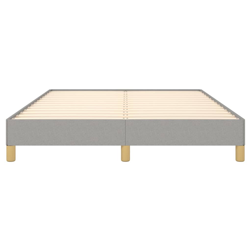 sengeramme uden madras 140x190 cm stof lysegrå