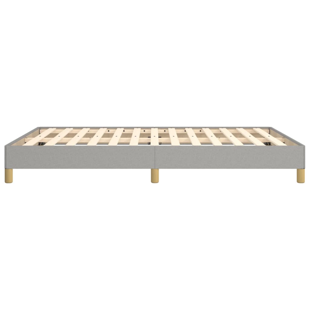 sengeramme uden madras 140x190 cm stof lysegrå