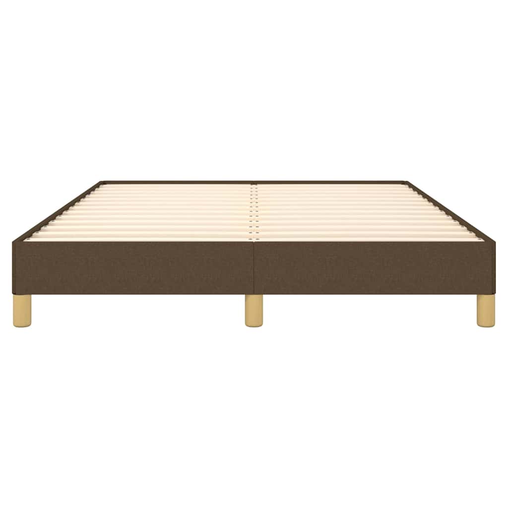 sengeramme uden madras 140x190 cm stof mørkebrun