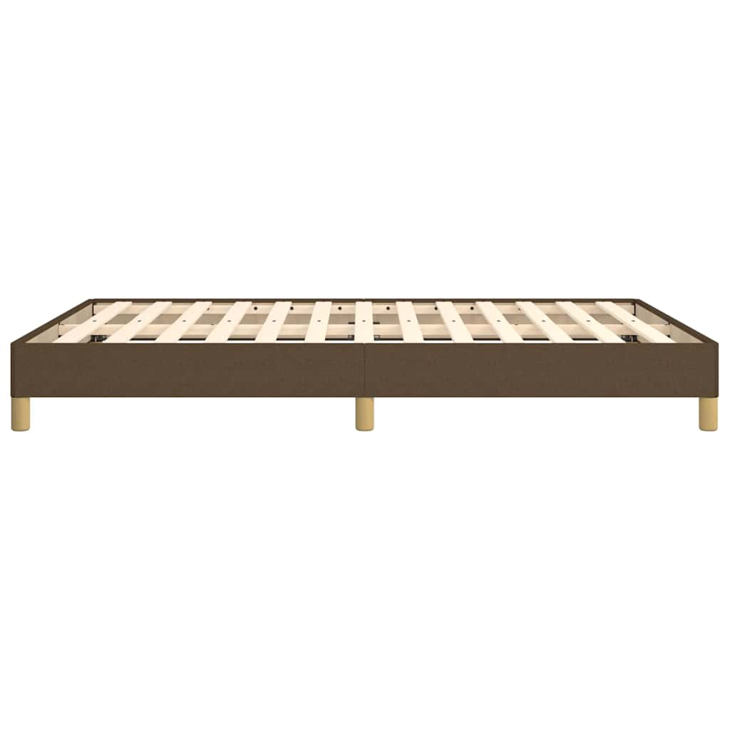 sengeramme uden madras 140x190 cm stof mørkebrun