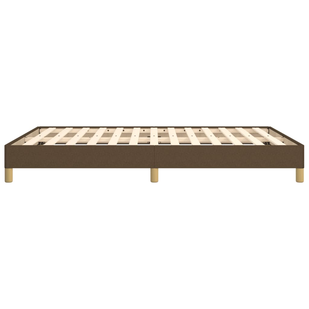 sengeramme uden madras 140x190 cm stof mørkebrun