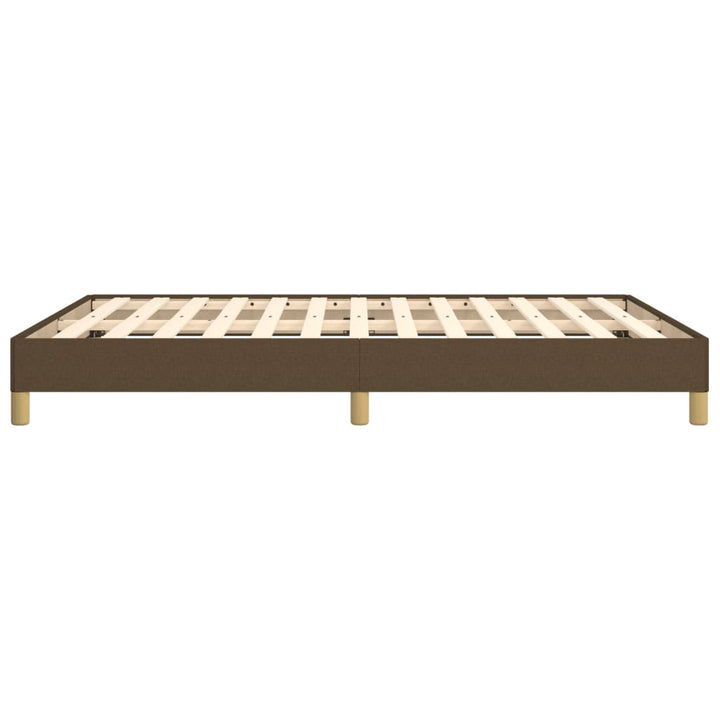 sengeramme uden madras 140x190 cm stof mørkebrun