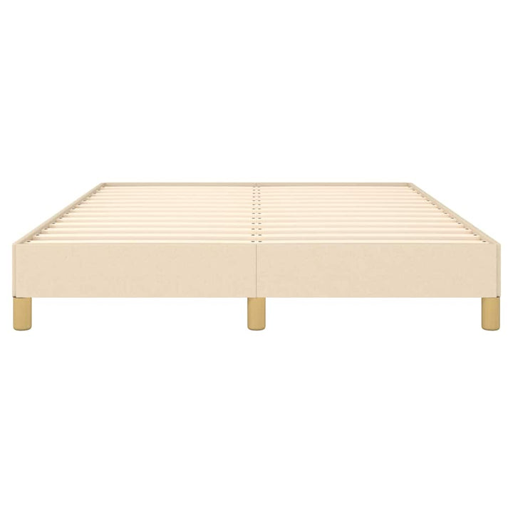 sengeramme uden madras 140x190 cm stof cremefarvet