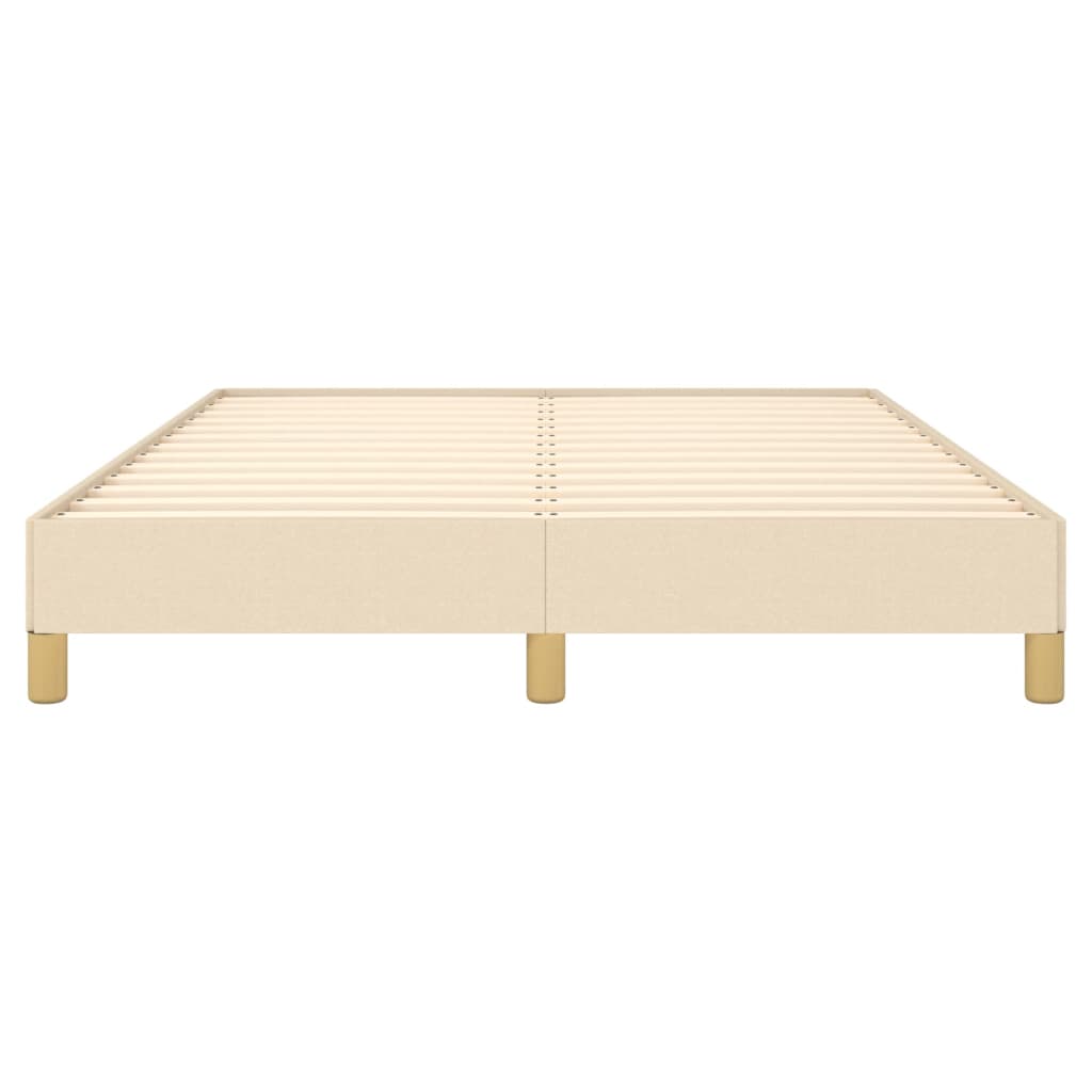 sengeramme uden madras 140x190 cm stof cremefarvet