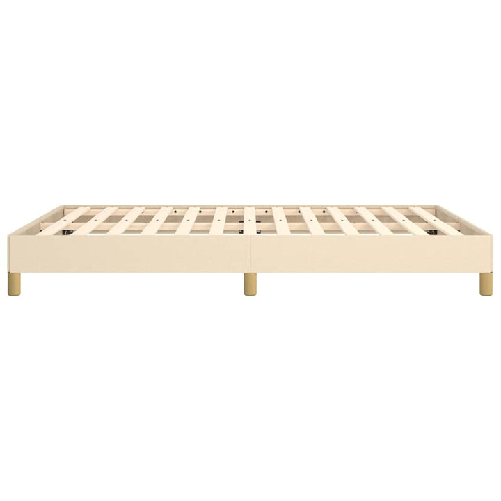 sengeramme uden madras 140x190 cm stof cremefarvet
