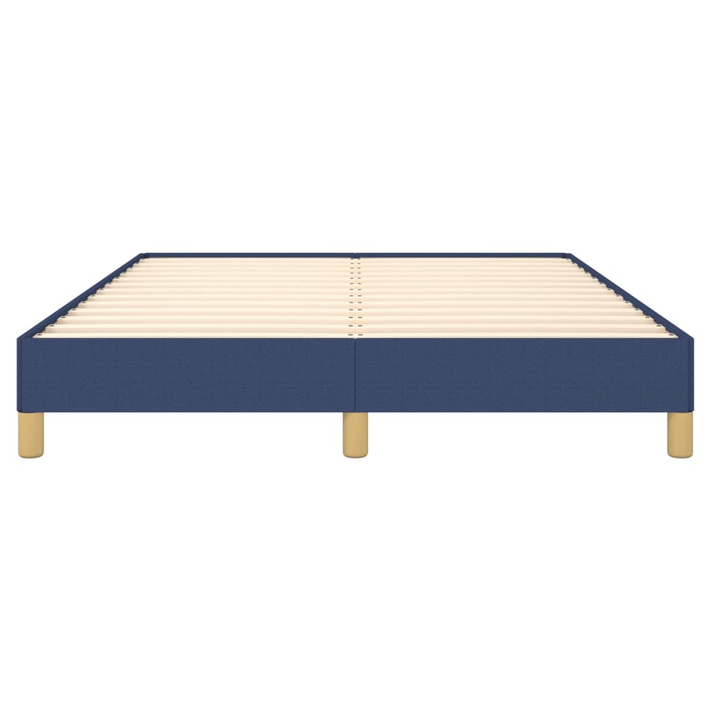 sengeramme uden madras 140x190 cm stof blå